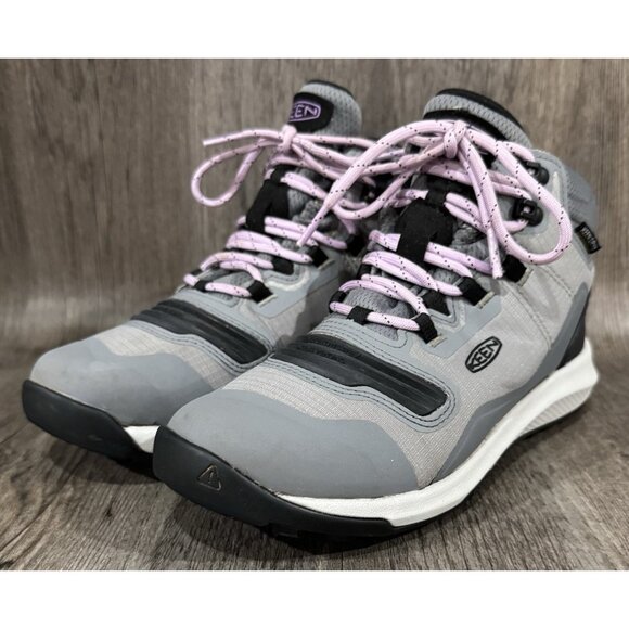 Keen Tempo Flex Boots Women's Size 6.5 Gray Synthetic Casual Hiking WP Shoes - Picture 2 of 16